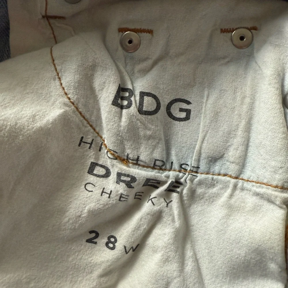 Urban Outfitters BDG Blue Distressed Jean Shorts - Picture 4 of 5